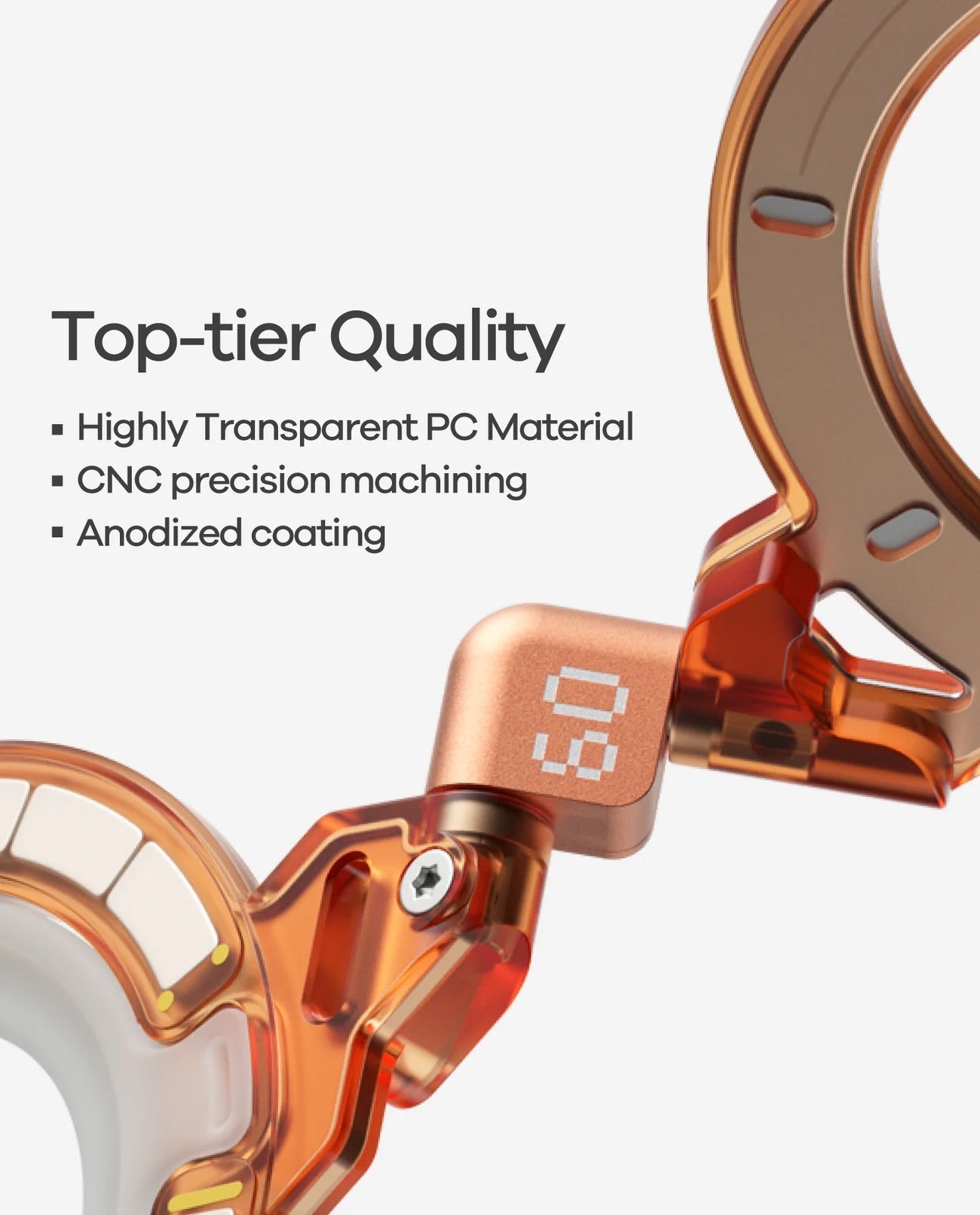 AULUMU G09 Ghost Transparent Infinite 360° Magnetic Stand
