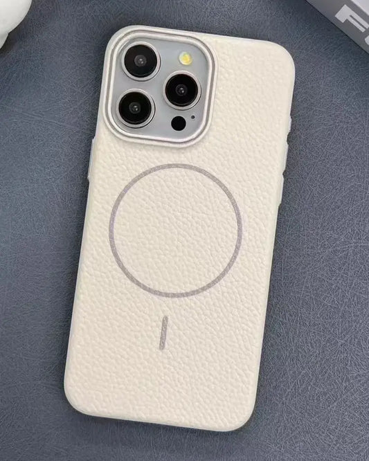 Macaron Leather Matte Magnetic Phone Case - Starlight