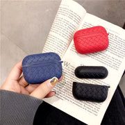 Silicone Weavy braided case for AirPods, durable and flexible, featuring a colorful braided design for stylish protection.