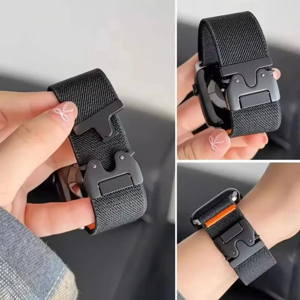 Nylon Strap Sports Band for Apple Watch 42/44/45/46/49 mm - Grey