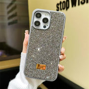 Swarovski luxury bling glitter diamond phone case for iPhone by TecHub with sparkling rhinestones and elegant design.