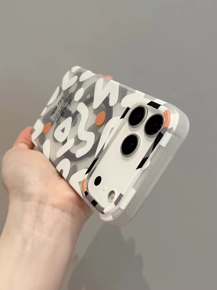 Graffiti Art MagSafe Shockproof Matte Case for iPhone 17 Pro Max