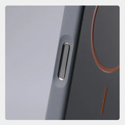 TecHub Q Series ultrathin MagSafe phone case in grey for iPhone 14 Pro Max, showing slim design and precise cutouts.