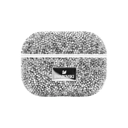 White Swarovski Sparkling Diamonds case for AirPods Pro 1 & 2 by TecHub, featuring embedded sparkling diamond accents.