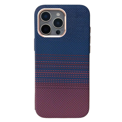 TecHub FreeAir MagSafe carbon premium design case for iPhone 16 Pro Max, featuring a sleek black carbon fiber pattern and precise cutouts.