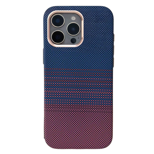 TecHub FreeAir MagSafe carbon premium design case for iPhone 16 Pro Max, featuring a sleek black carbon fiber pattern and precise cutouts.