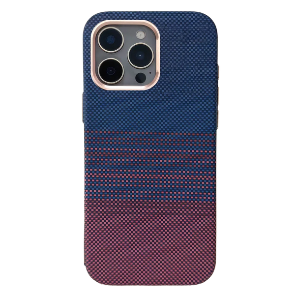TecHub FreeAir MagSafe carbon premium design case for iPhone 16 Pro Max, featuring a sleek black carbon fiber pattern and precise cutouts.