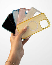 Colorful electroplated magnetic iPhone 14 Pro Max case by TecHub, featuring shiny, vibrant design and secure magnetic closure.