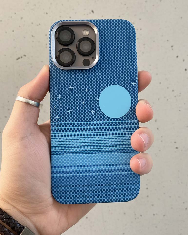 FreeAir Creative MagSafe Carbon Fiber Design Case for iPhone 16 Pro Max