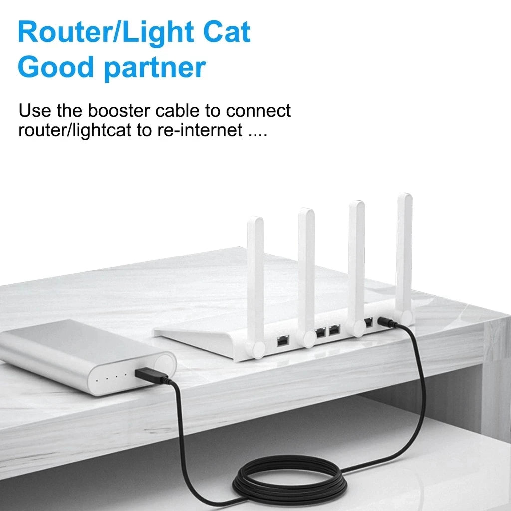 USB DC 5V to 12V Power Cable For Router - TecHub