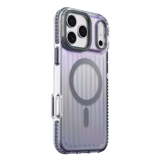 Lanex Striped Gredient Suitcase Magnetic Case for iPhone 17 Pro Max - Grey