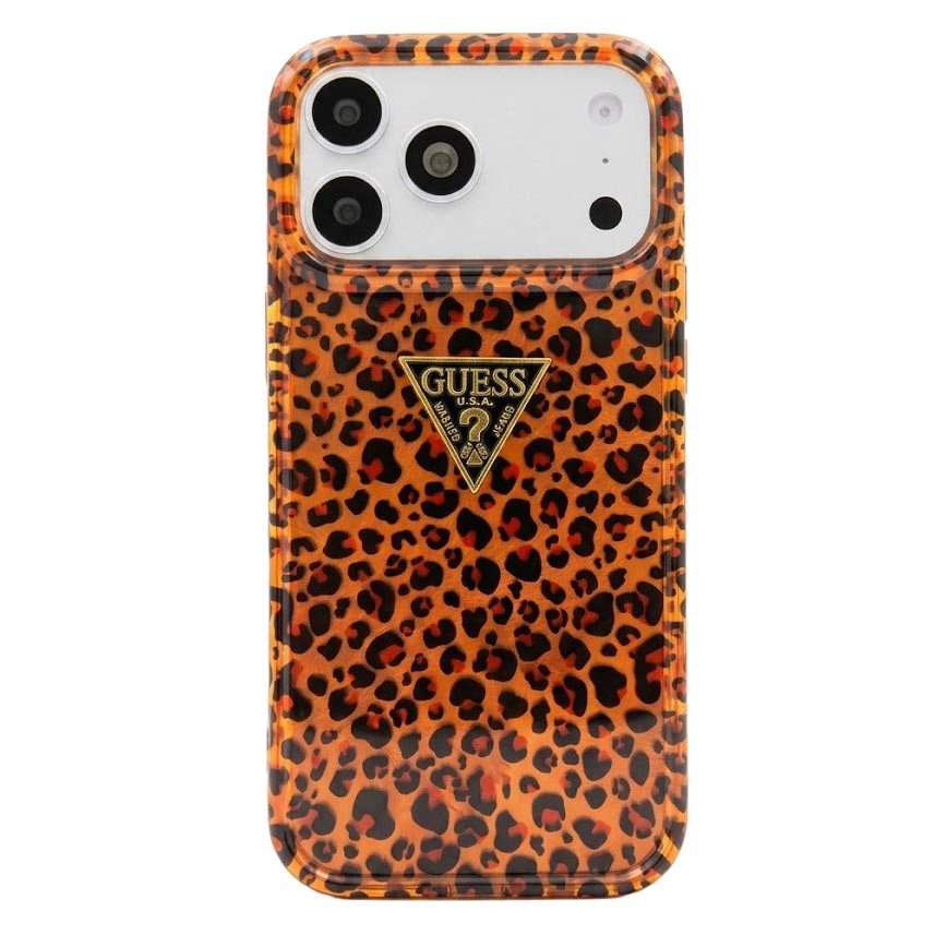 Luxury Premium Cheetah Brand Designers Glossy Case for iPhone 17 Pro Max