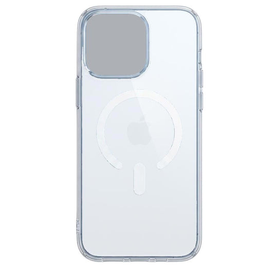 Colorful electroplated magnetic iPhone case by TecHub for iPhone 14 and 13, featuring a sleek white finish and vibrant design.