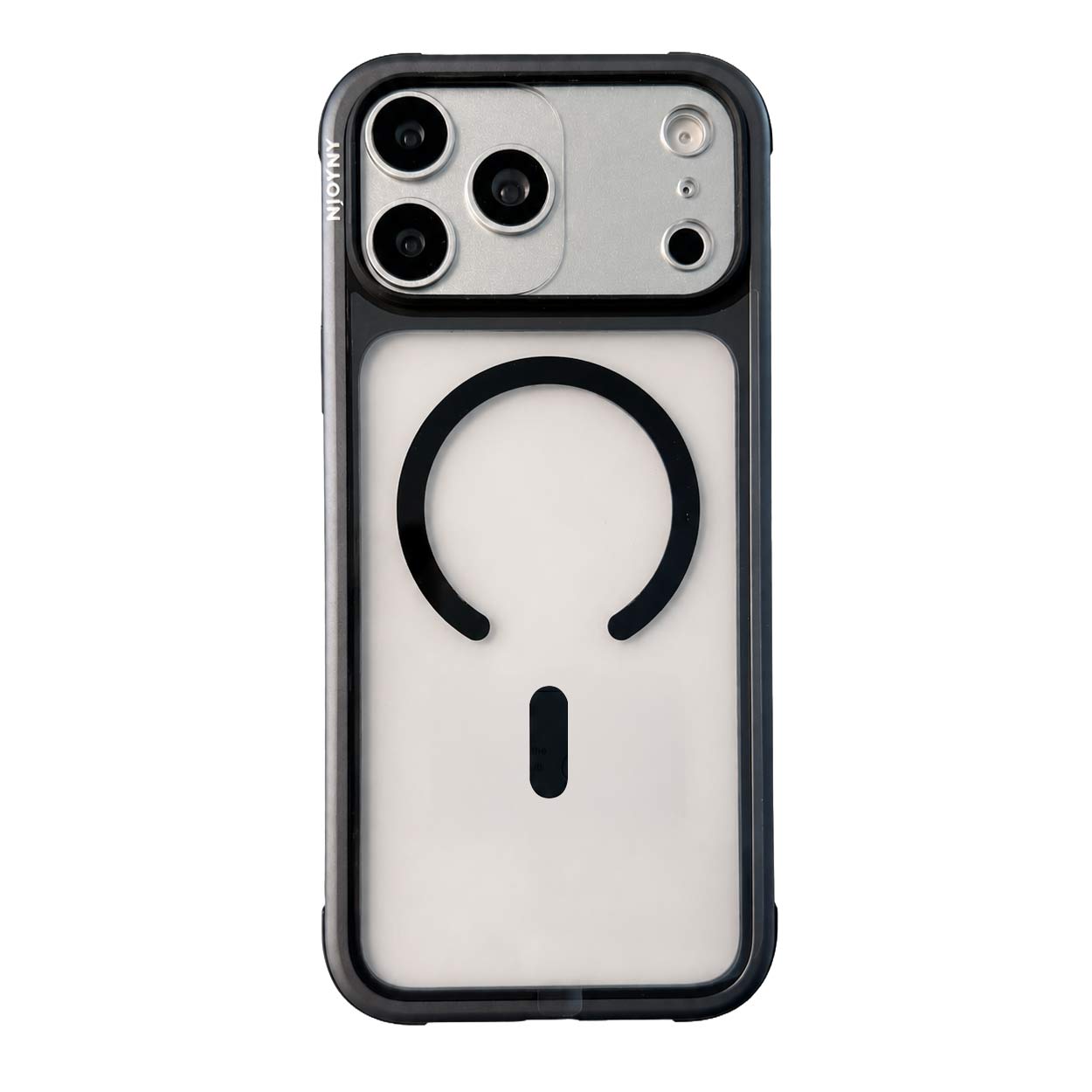 NJOYNY Steel Armor MagSafe Case 10ft Drop Protection for iPhone 17 Pro Max