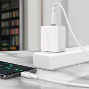 كابل شحن ونقل بيانات AceFast C2-03 من USB-C إلى USB-C بطول 1.2 متر - أبيض - TecHub