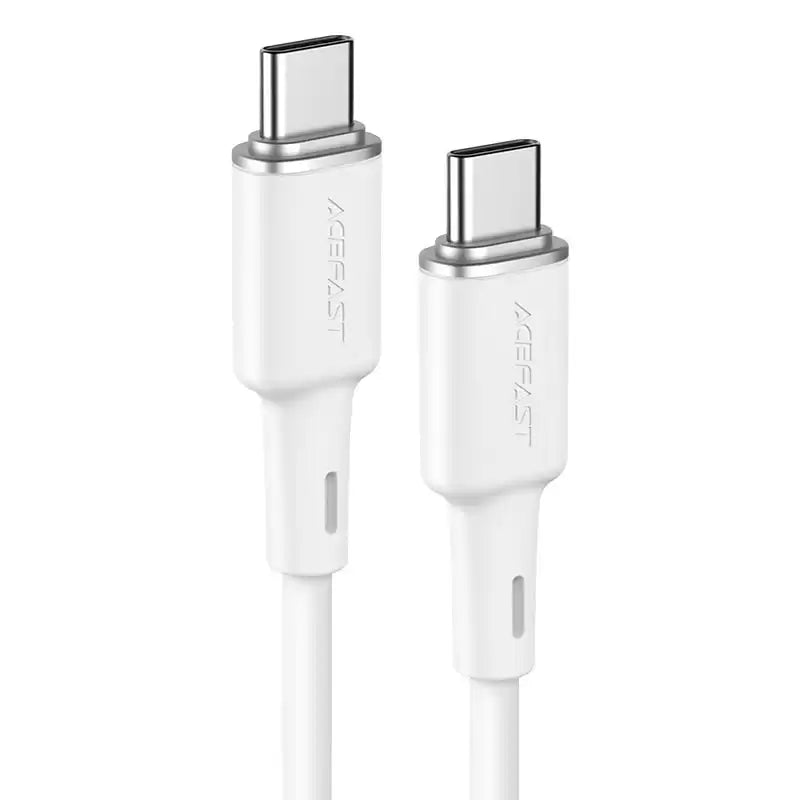 AceFast Charging Data Cable C2-03 USB-C to USB-C 1.2 M - White - TecHub