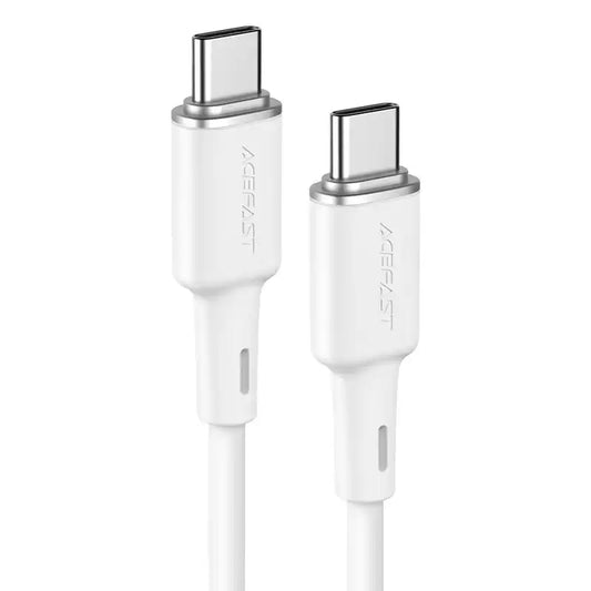 AceFast Charging Data Cable C2-03 USB-C to USB-C 1.2 M - White - TecHub