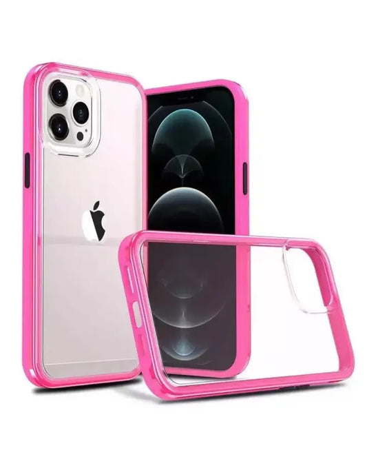 Clear LifeProof Slam Series case for iPhone 13 Pro showing slim, transparent protective design on a white background.
