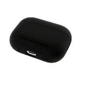 Black Ideal of Sweden Seamless case for AirPods Pro 1, soft silicone cover with sleek design and precise cutouts.