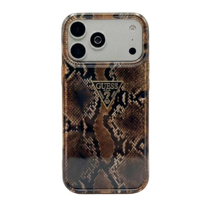 Luxury Premium Cheetah Brand Designers Glossy Case for iPhone 17 Pro Max