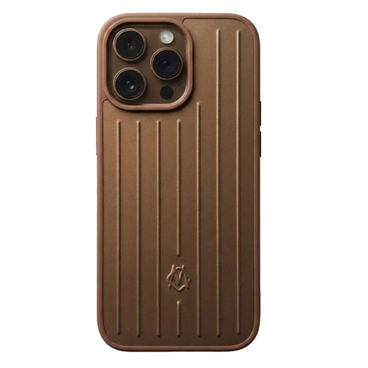 TecHub vertical striped luggage-style case for iPhone 14 Pro with full coverage and durable design.
