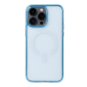 Colorful electroplated magnetic iPhone 14 Pro Max case by TecHub with sleek, shiny finish and precise cutouts for buttons and camera.