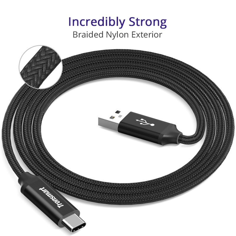 Tronsmart CPP1 3ft Powerlink USB C to USB A 2.0 Cable - TecHub