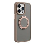 TecHub Luxury Magnetic Stand Matte MagSafe iPhone 16 Pro Max case in Desert Titanium showing sleek matte finish and magnetic stand feature.
