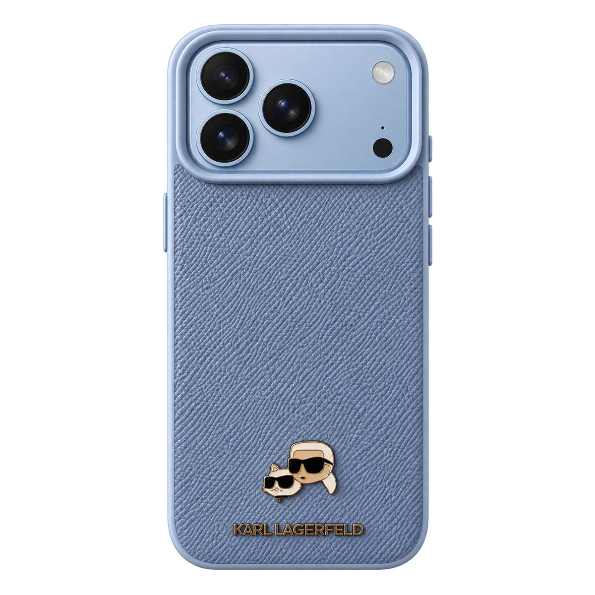 Karl Lagerfeld Smooth Karl & Choupette Emblem MagSafe Case for iPhone 17/18 Pro Max
