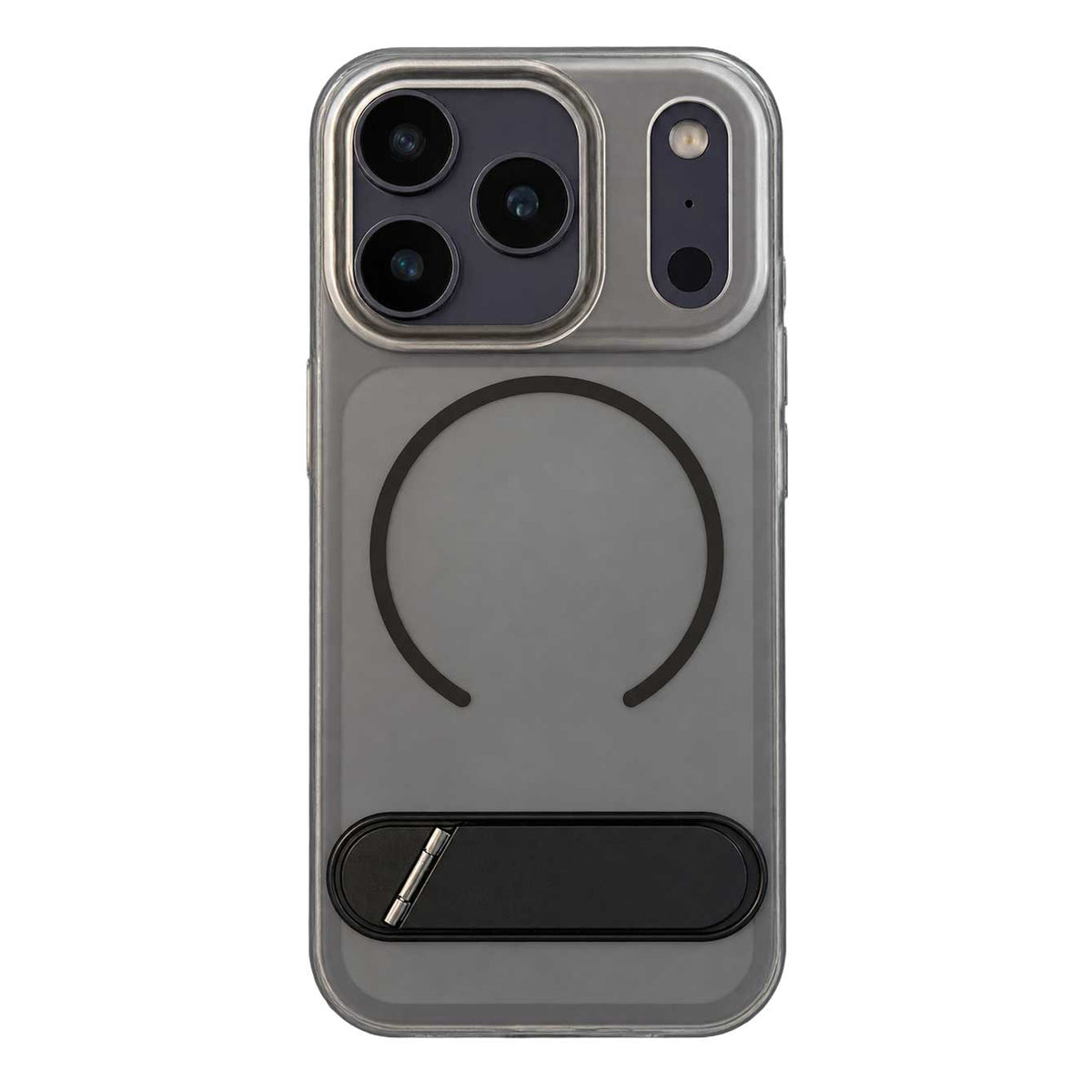 جراب TPU مطفي يدعم MagSafe فائق النحافة بحامل مدمج لـ iPhone 17/18 Pro
