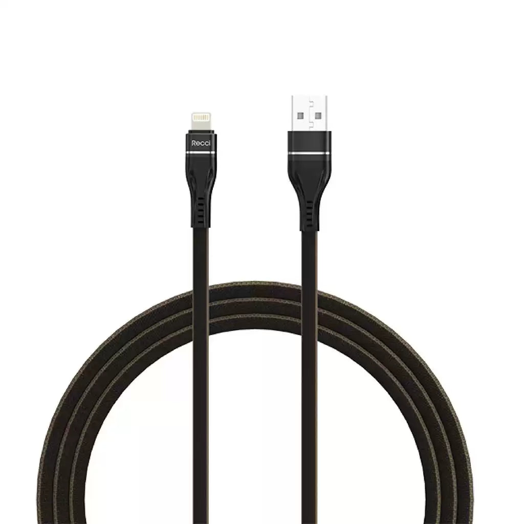 Recci - Lightning Cable 100 cm - Black / RTC-N04L - TecHub