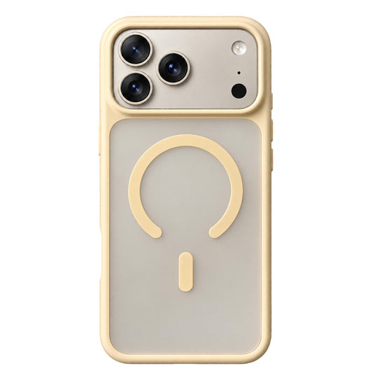 TecHub PULOKA magnetic matte case for iPhone 17/18 Pro, translucent frosted finish with anti-fingerprint, slim protective cover.