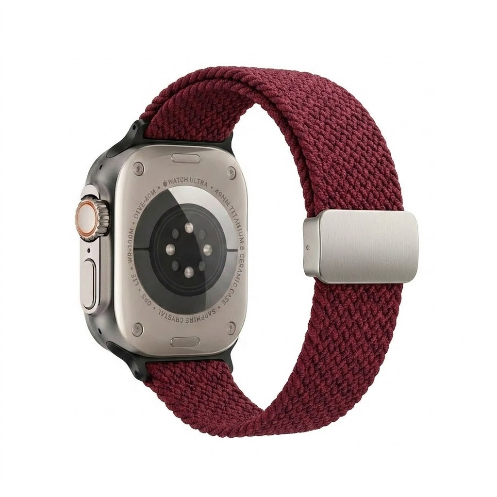 TecHub nylon stretchy watch band for Apple Watch 42mm to 49mm, flexible and comfortable fitness accessory for Apple Watch.