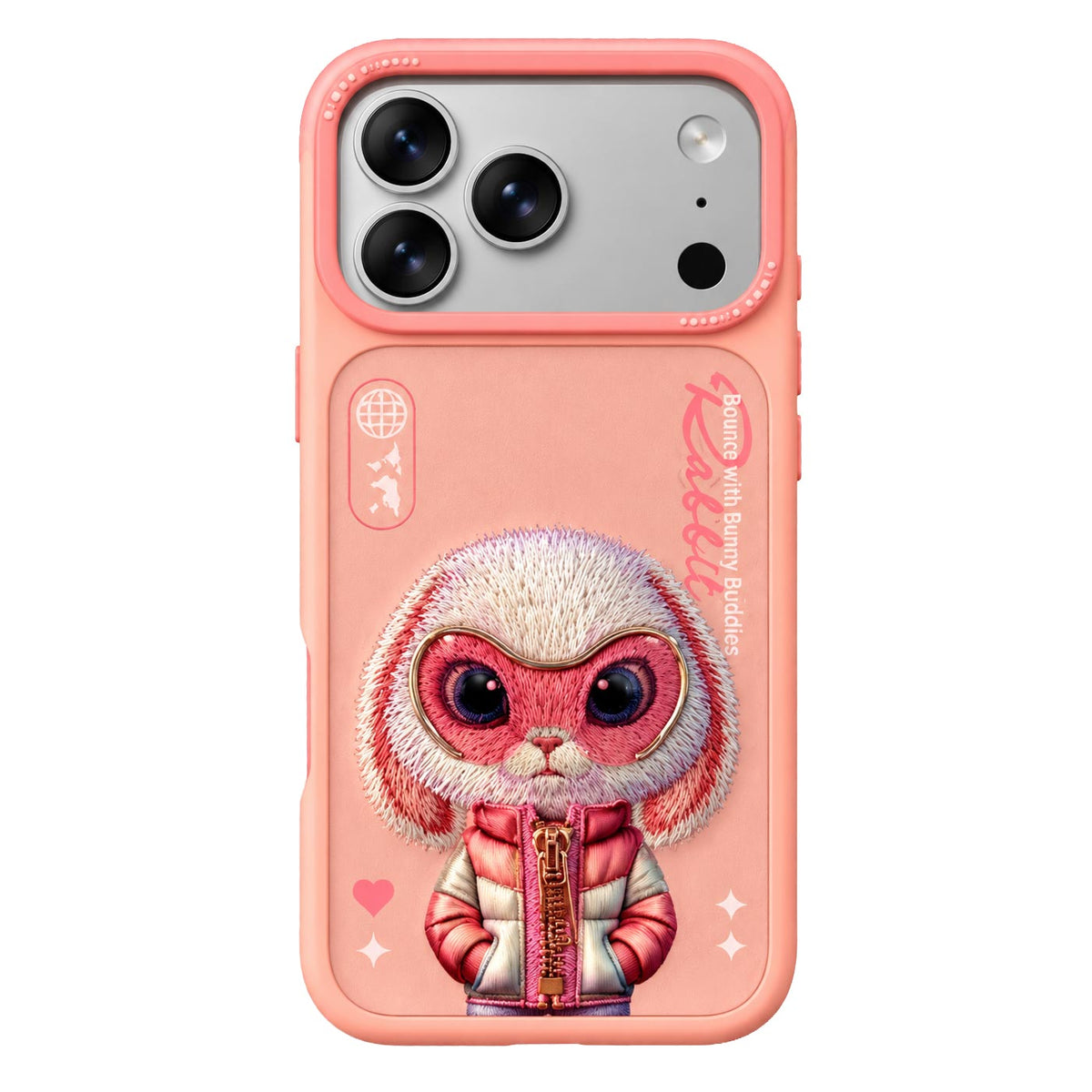 Black Bulldog Nimmy Premium Friends case for iPhone 17/18 Pro Max, shockproof full protection with 3D design and MagSafe compatibility.
