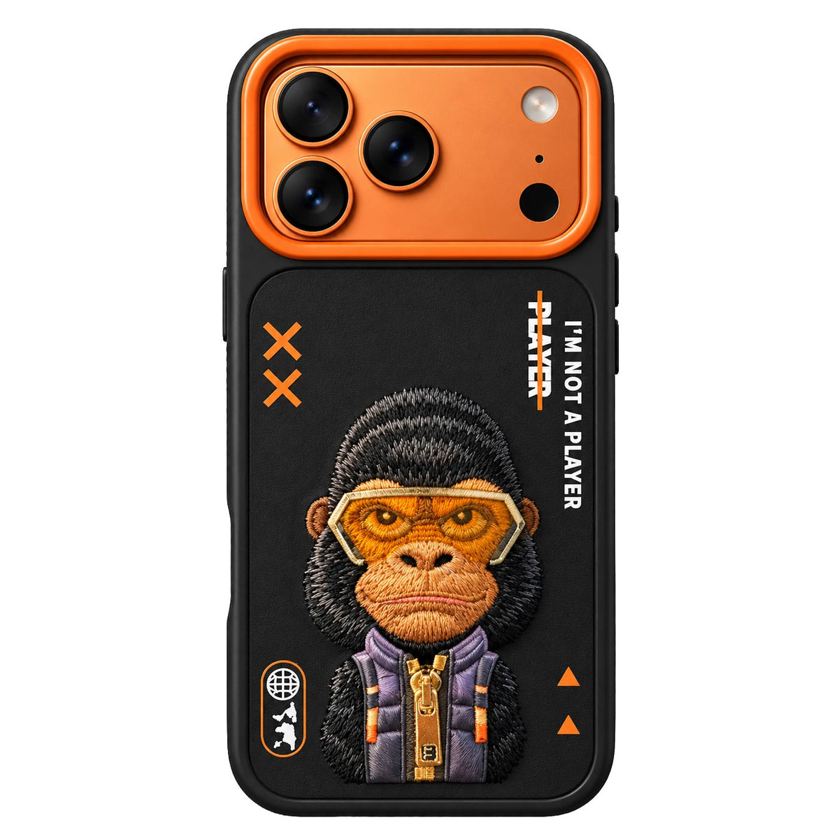 TecHub Nimmy Premium Friends iPhone 17/18 Pro Max Bulldog shockproof case with 3D design and MagSafe in black.