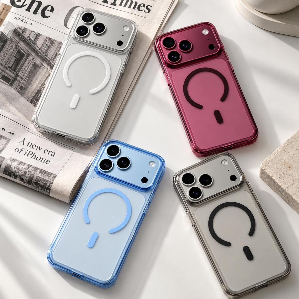 HDCI Acrylic Clear Case with MagSafe for iPhone 17/18 Pro Max
