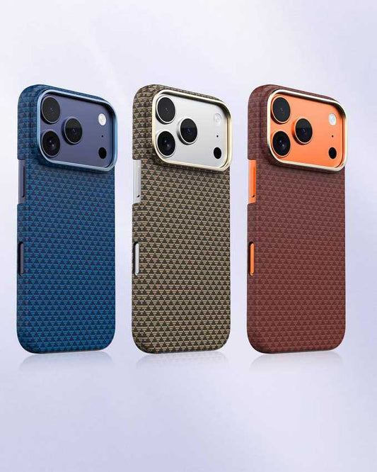 Lanex Premium Ultra-slim Diamond Carbon Fiber Case for iPhone 17 Pro Max