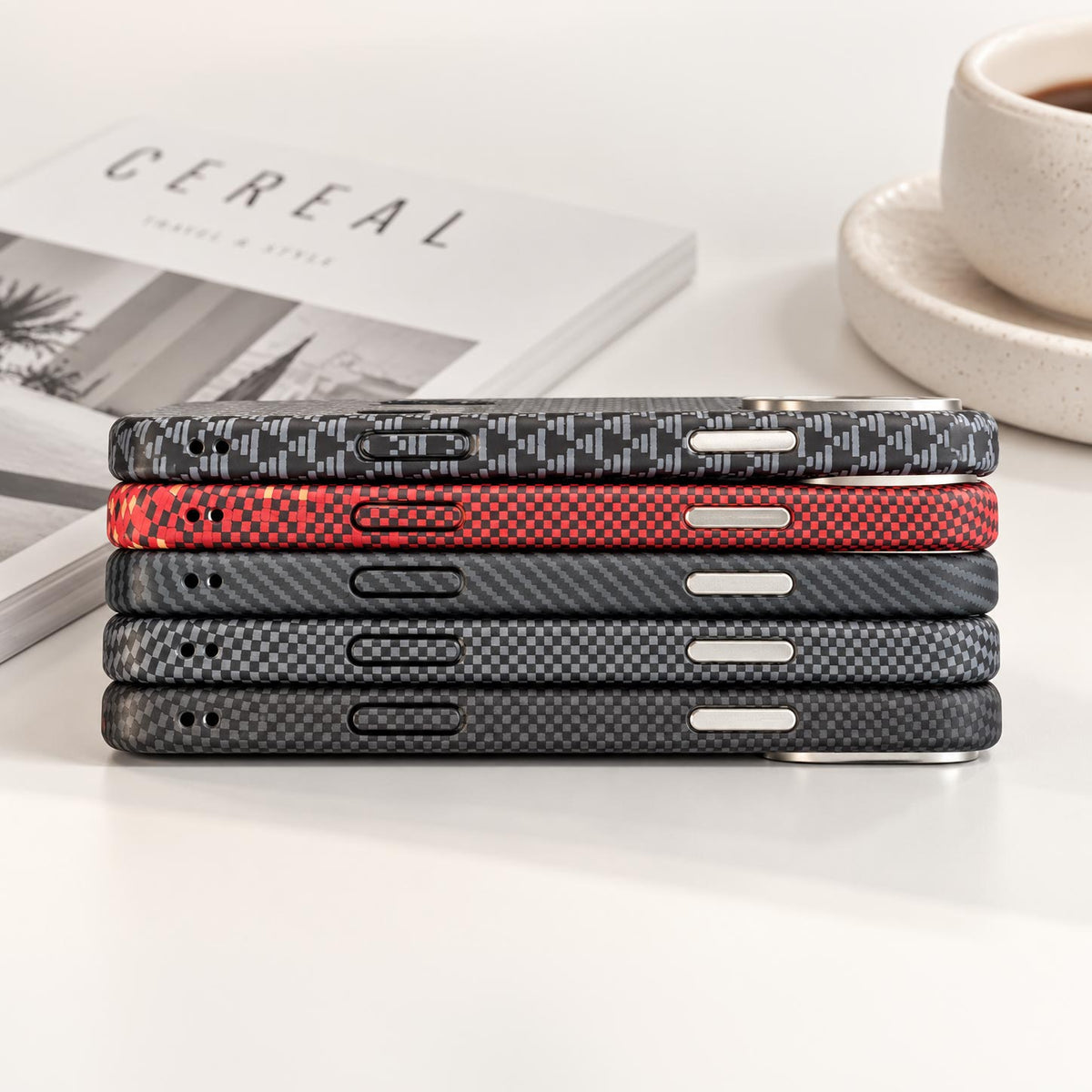 Tactile Woven Fiber Pattern MagSafe Case for iPhone 17/18 Pro Max