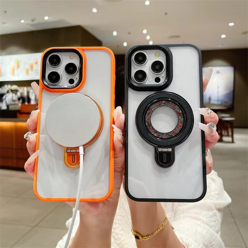 Fashion Magnetic Diamonds Case for iPhone 15 Pro Max