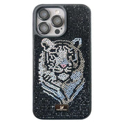 TecHub Swarovski Luxury Bling Glitter Diamond iPhone 15 Pro Max case with a sparkling tiger design.