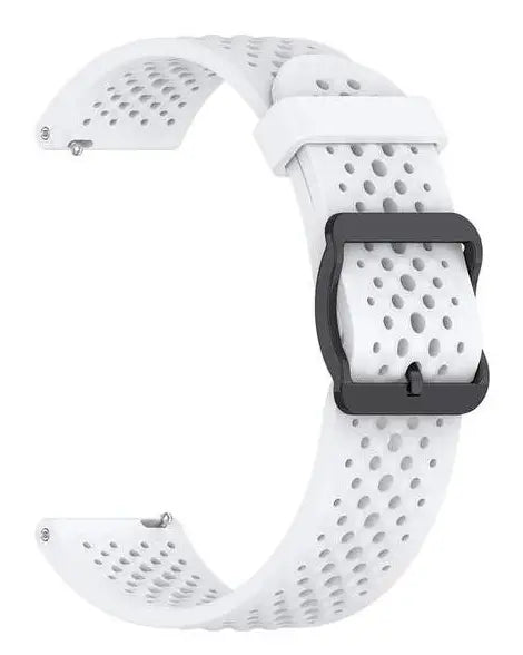 Round Breathable Mesh Silicone Band for Apple Watch 42/44/45/46/49 mm - White