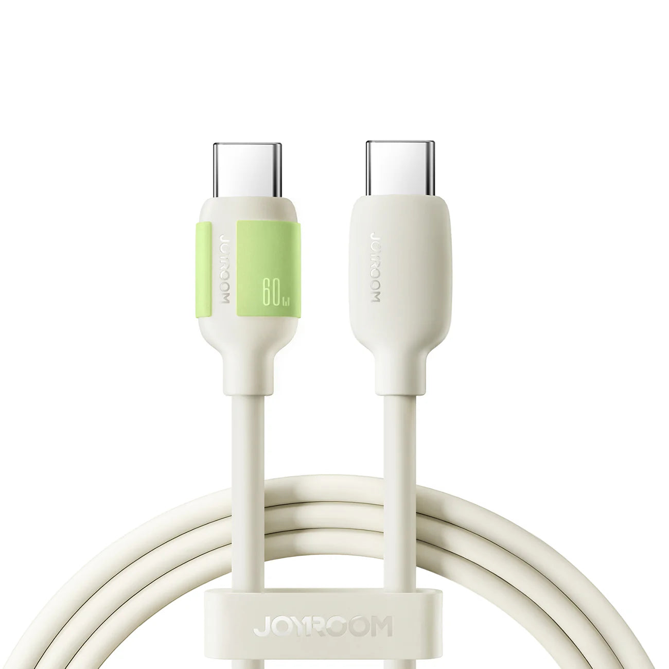 Joyroom S-A53 fluorescent Series Type-C to Type-C 60W fast charging data cable, 1.2m, with vibrant fluorescent design.