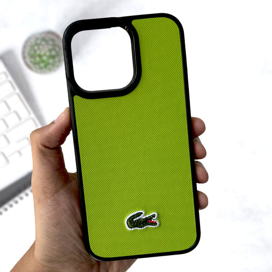 Lacoste Premium Fabric Case for iPhone 15 Pro Max