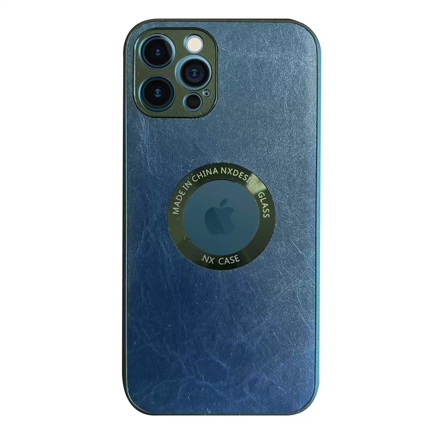 NX Case Leather Texture for iPhone 12 Pro - Blue - TecHub