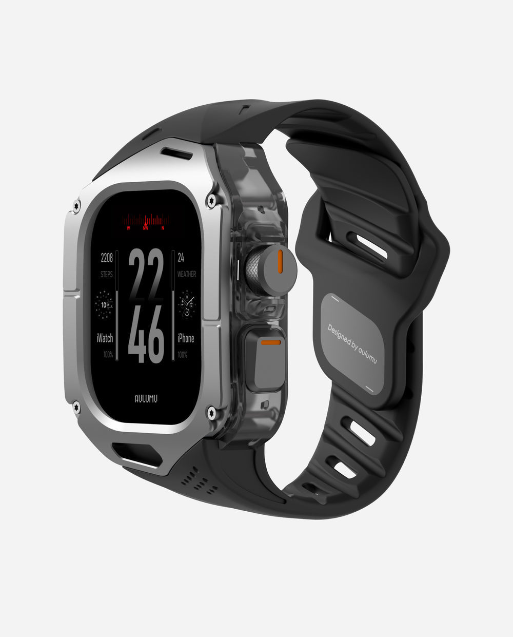 DS Aulumu A01 Titanium Apple Watch Ultra 1/2/3 case with band, protective cover for Apple Watch Ultra series.