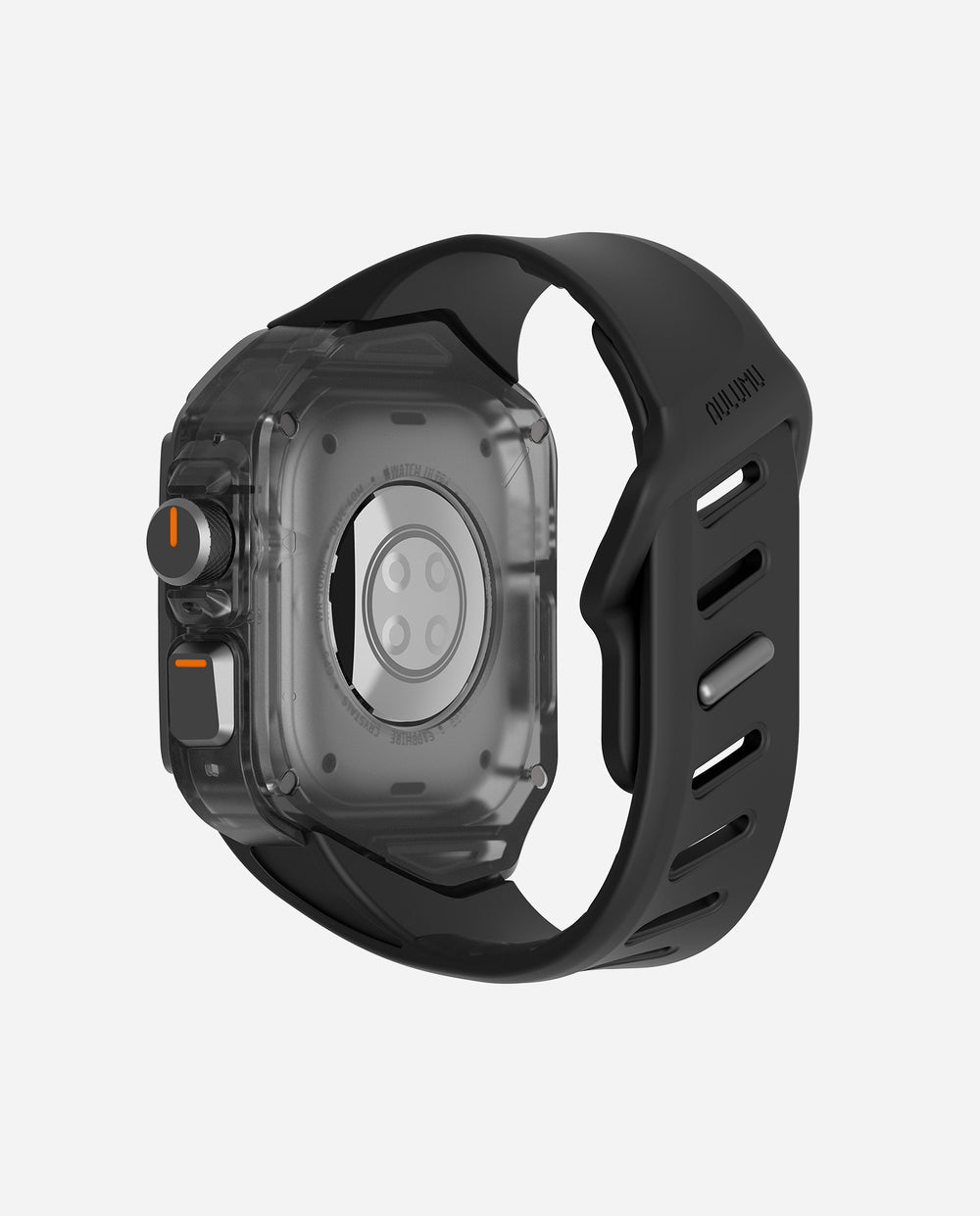 DS Aulumu A01 titanium case with band for Apple Watch Ultra 1/2/3, showing sleek watch cover and matching band.