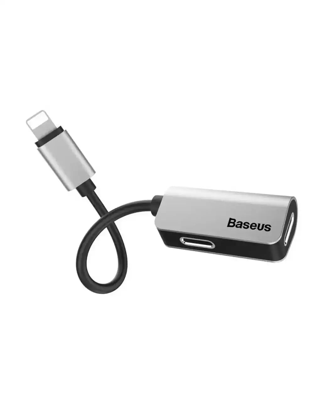 Baseus Lightning Adapter Male to iP+iP Female Adapter L37 - Silver
