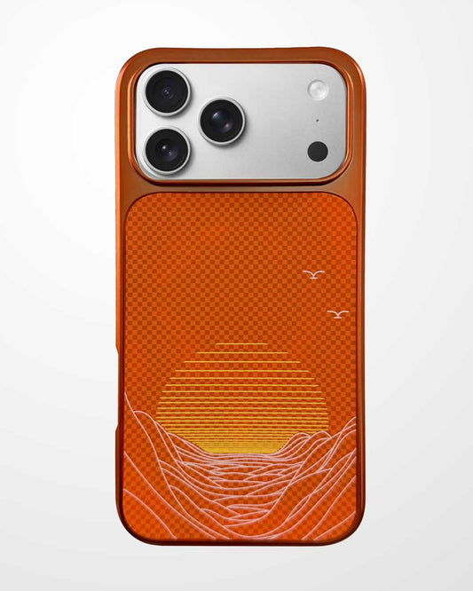 Premium TPU Pitaka Like Case for iPhone 17 Pro Max - Orange