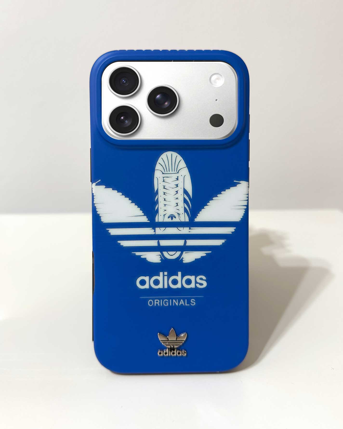 Adidas Premium Matte Case with Metal Emblem Shockproof Case for iPhone 17 Pro Max