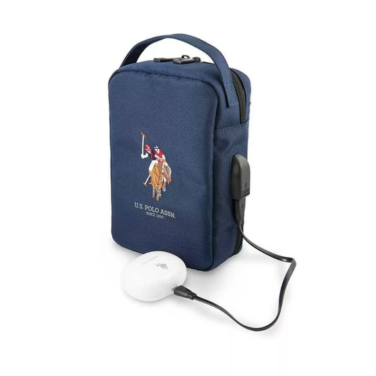 U.S.Polo Assn. Nylon Bag for Electronic Accessories - Navy - TecHub